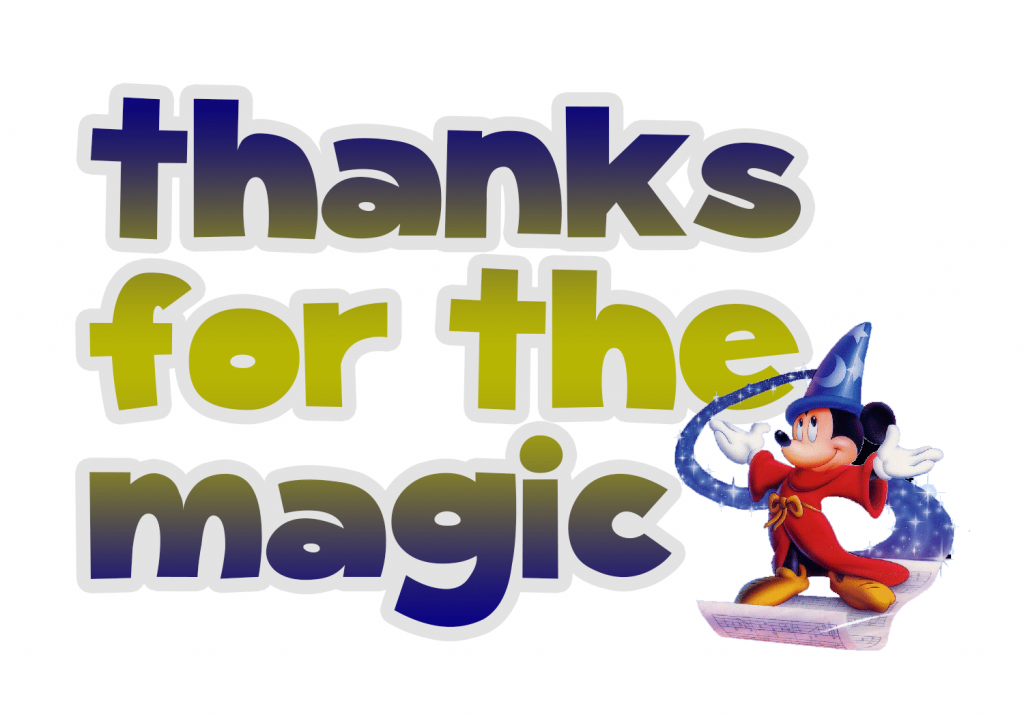 Thanks for the magic