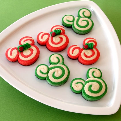 Mickey Peppermint Swirl Cookies