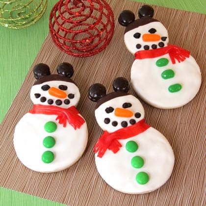 Mickey Snowman cookies