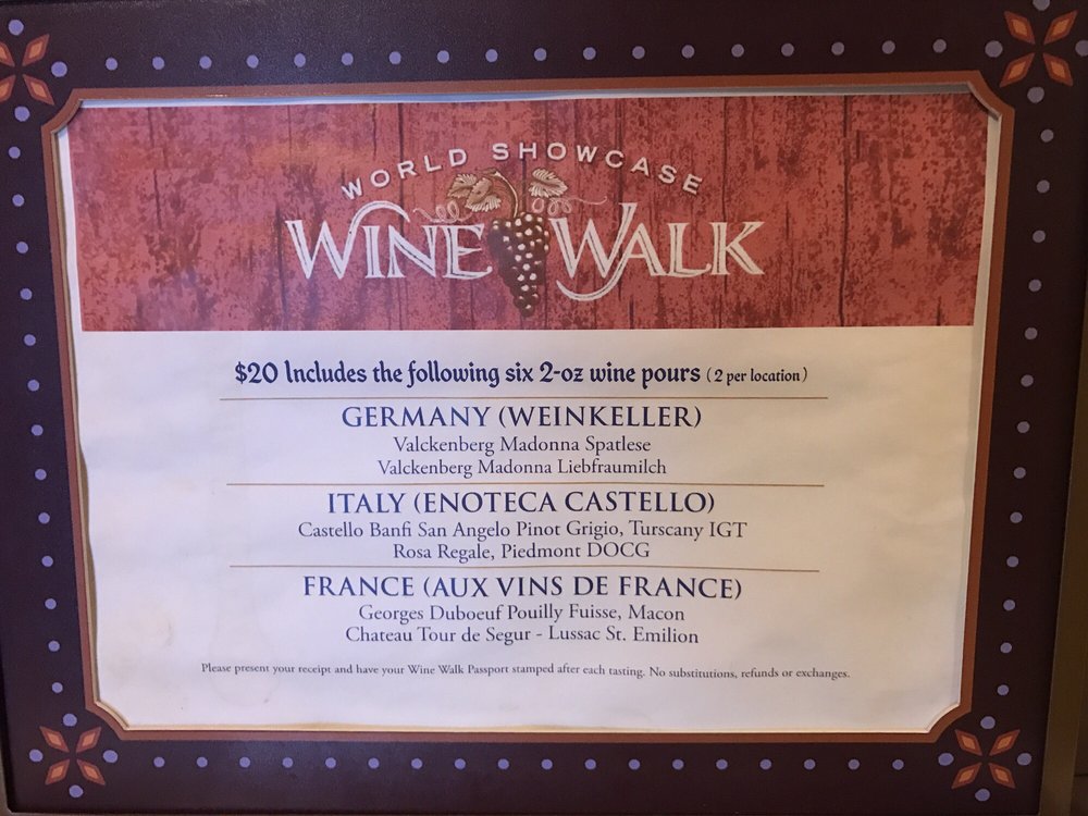 Epcot Wine Walk