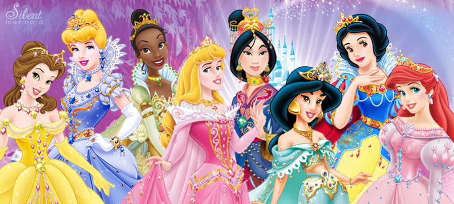 Disney princesses hair
