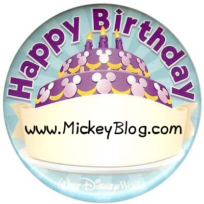 Disney birthday button