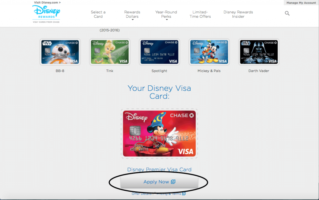 Disney Visa Rewards
