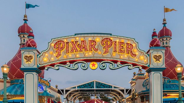 Pixar Pier sign