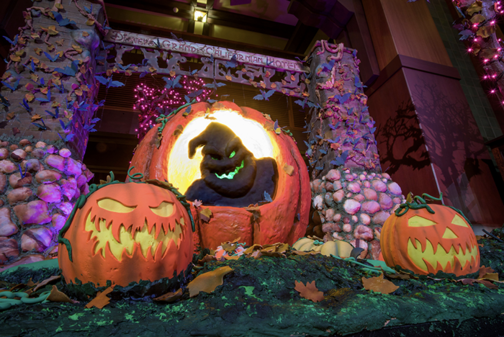 Pumpkin Patch display at Disney's Grand Californian Hotel