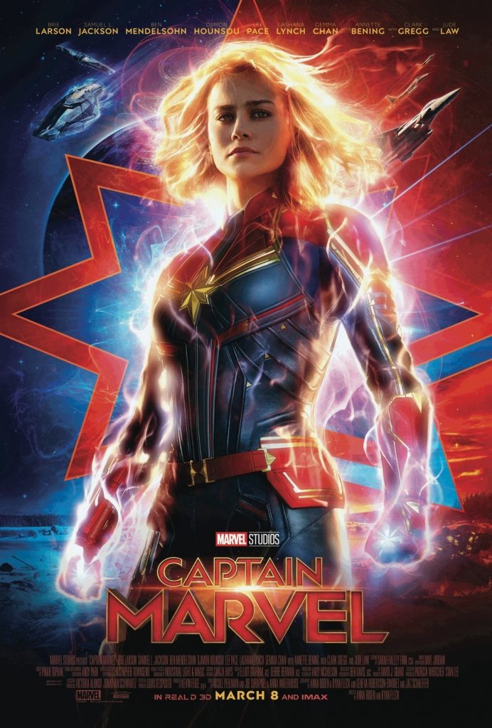 New Captain Marvel 2019 Movie Brie Larson New Marvel 8x12 24x36 Silk Poster N737