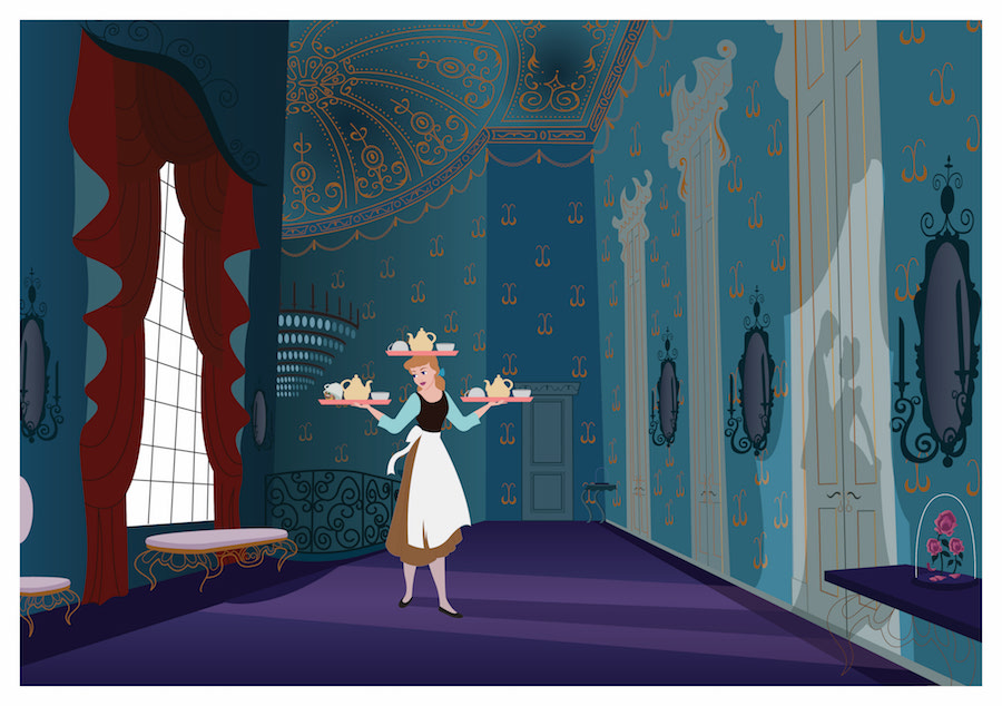 NEW Disney Parks WonderGround Gallery Cinderella's Kingdom by Ashley Taylor 