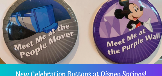 New Celebration Buttons at Disney Springs