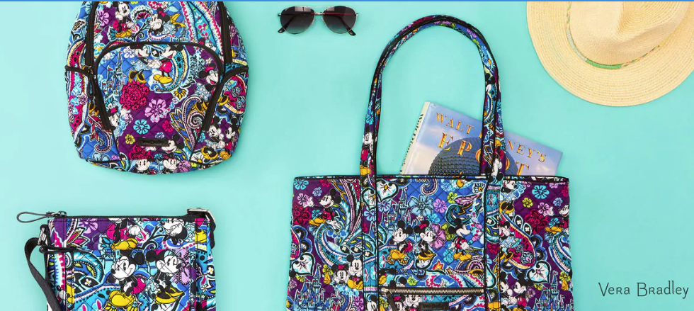 New Mickey and Minnie Paisley Celebration Collection By Vera Bradley ...