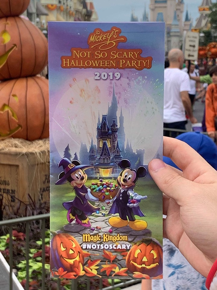 Mickey's Not So Scary Halloween Party Guide Map