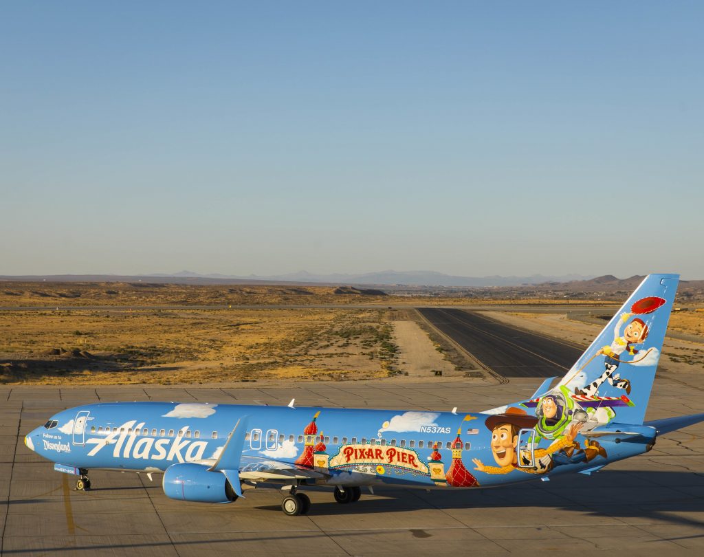 Alaska Airlines Disney Plane