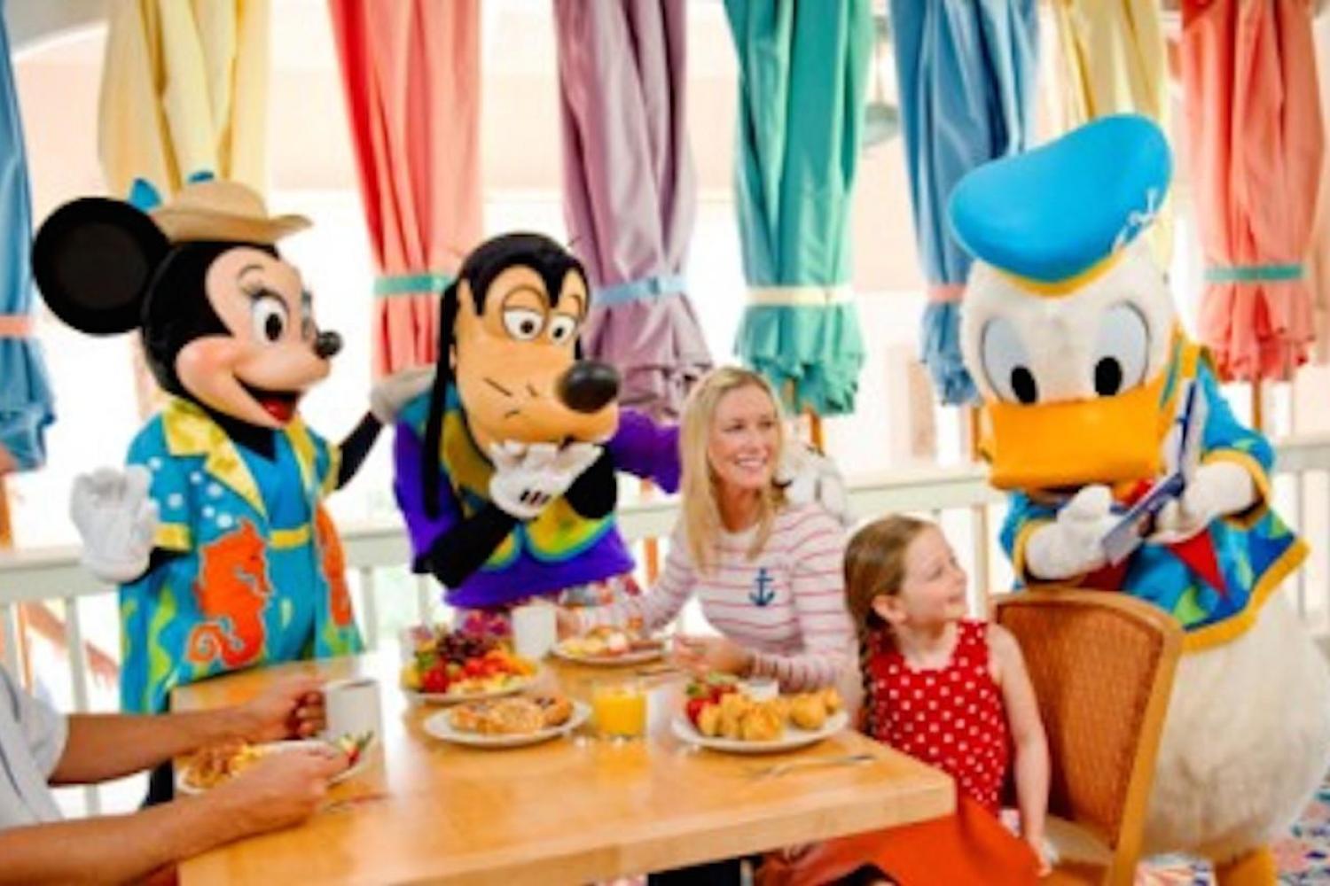 Disney character dining