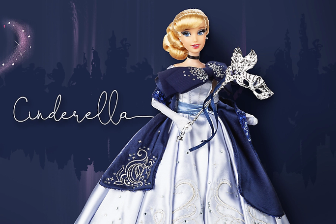 Disney Designer Midnight Masquerade Doll Collection Mug Cinderella RARE ITEM 