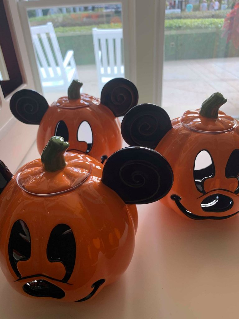 Mickey Pumpkin Candles