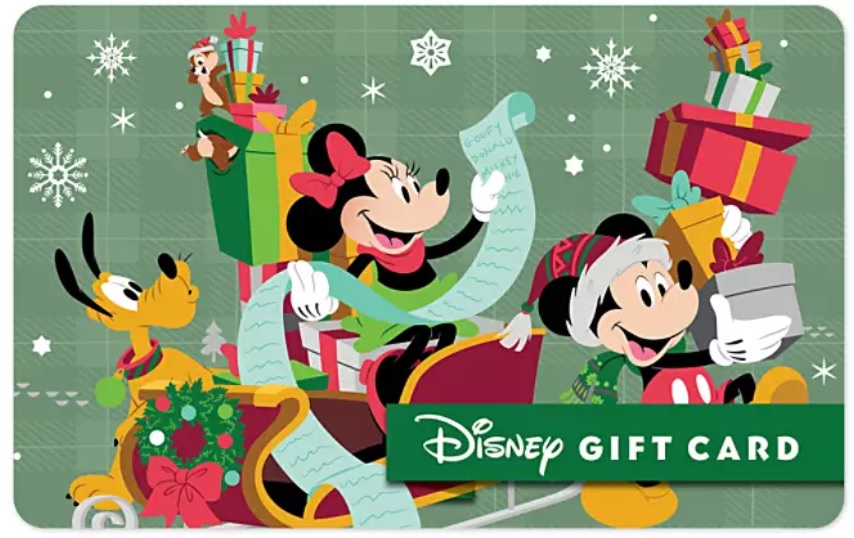Disney holiday gift cards
