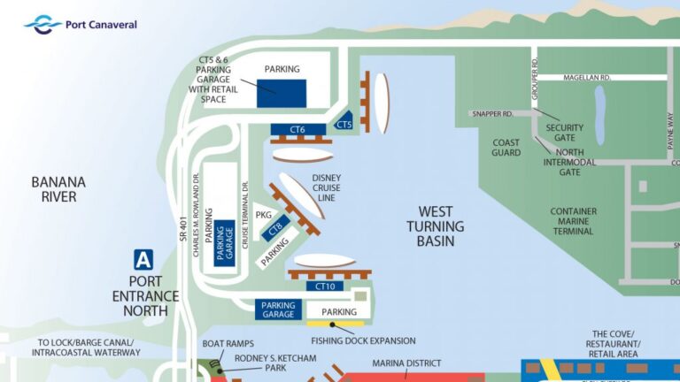 port canaveral cruise port map