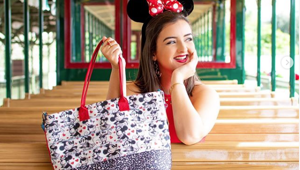 Disney Mickey Mouse And Minnie Mouse Love Story Handbag - The