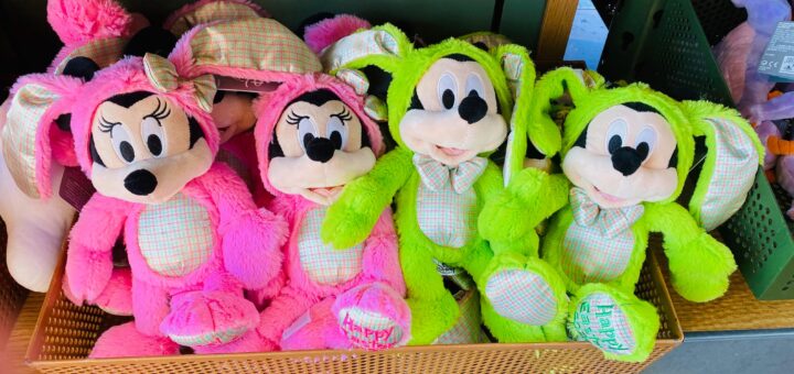 Mickey & Minnie Easter Bunny Plush Toys at Epcot 