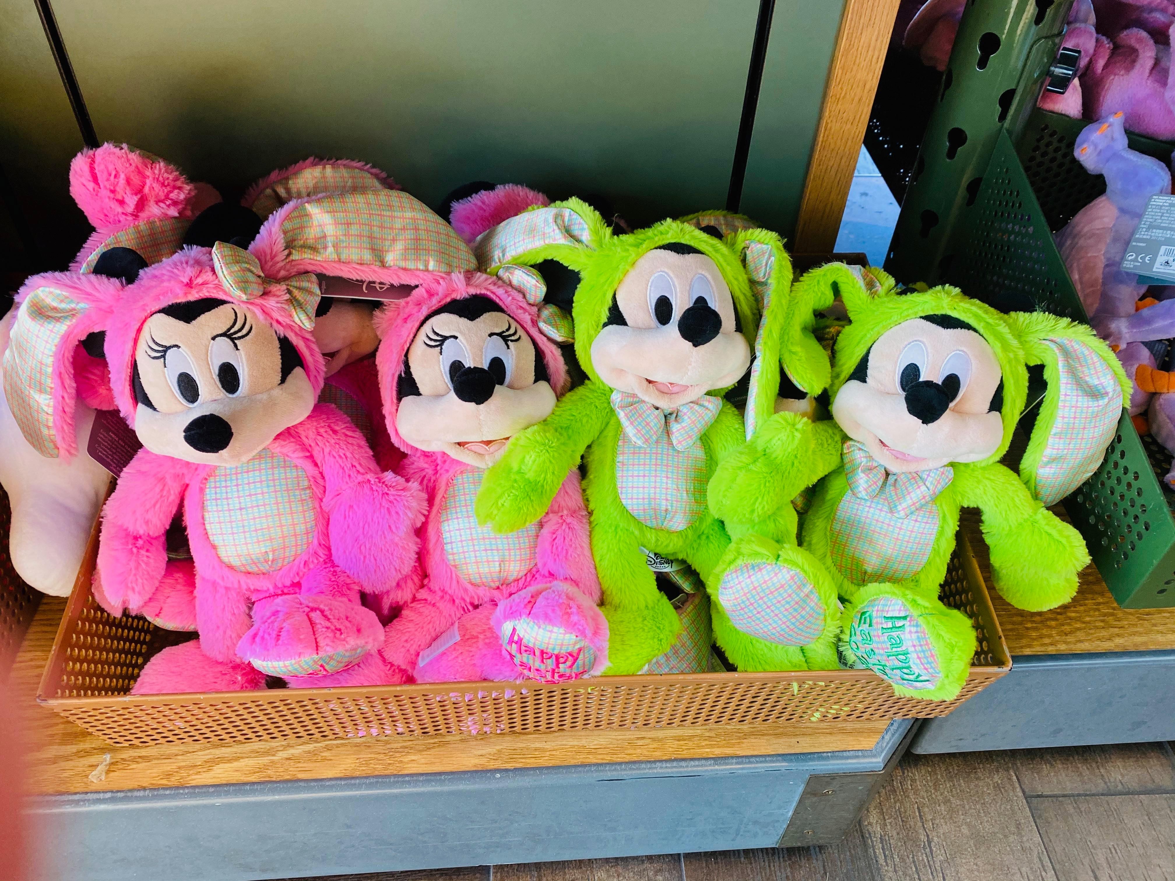 mickey and minnie easter plush