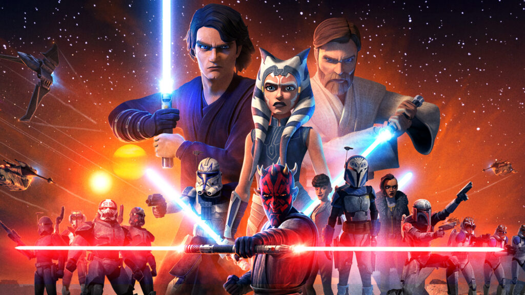 Clone Wars. Skywalker, Kenobi and Tano
