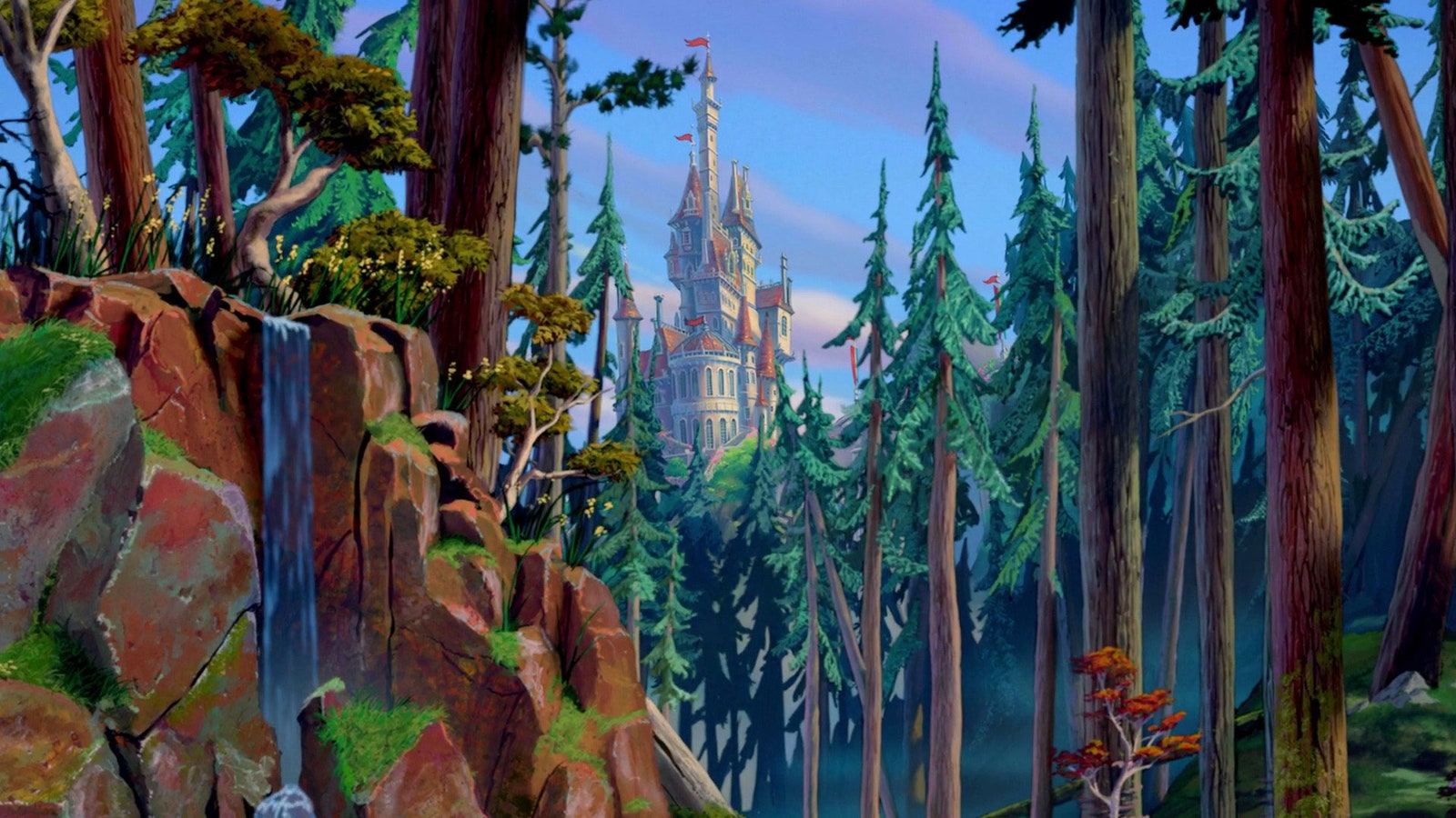 Замок из мультфильма красавица и чудовище