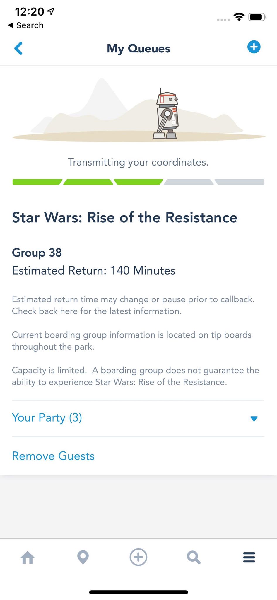 Resistance Boarding Group Estimated Returns