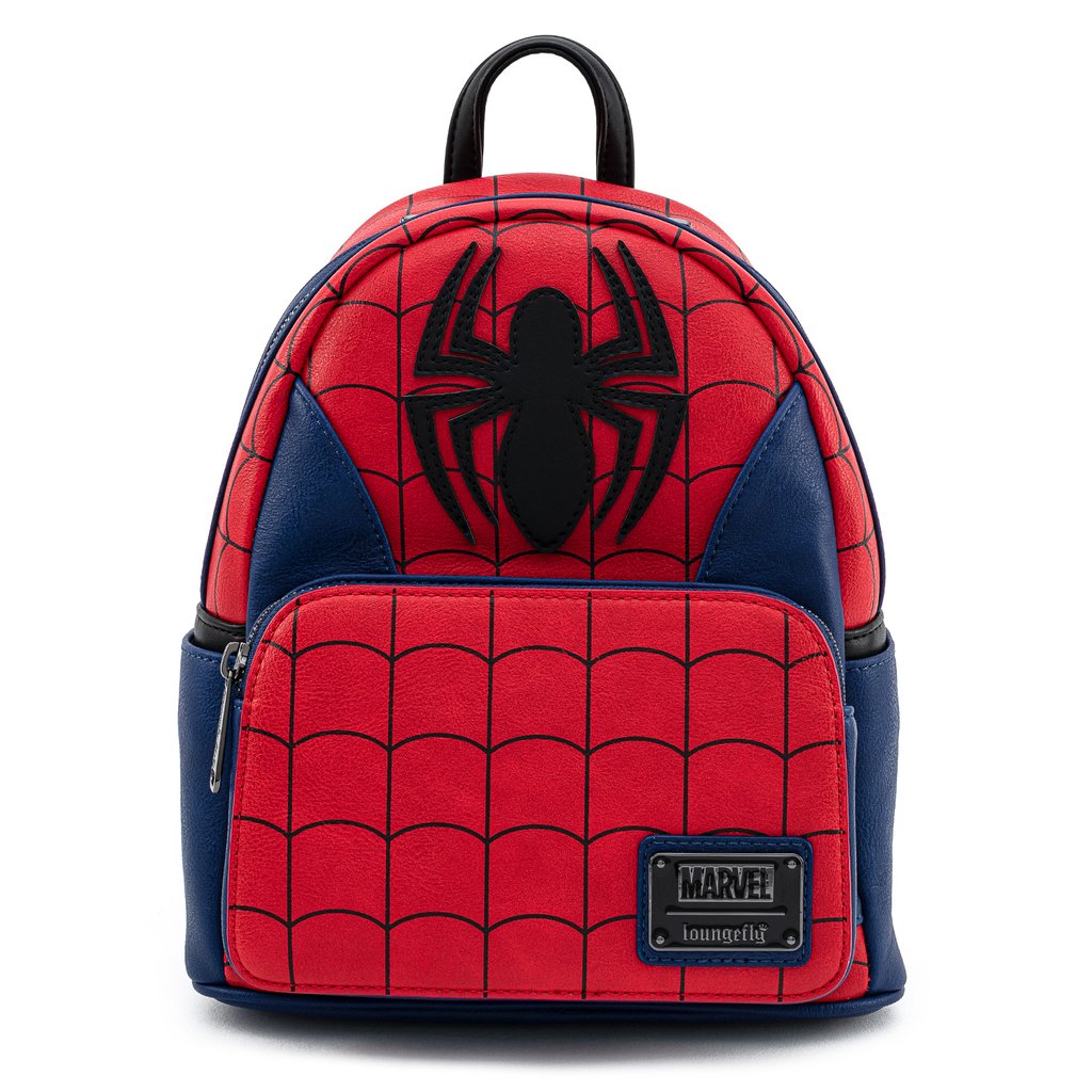 Loungefly x Marvel Spider-Man Suit Mini Faux Leather Backpack 