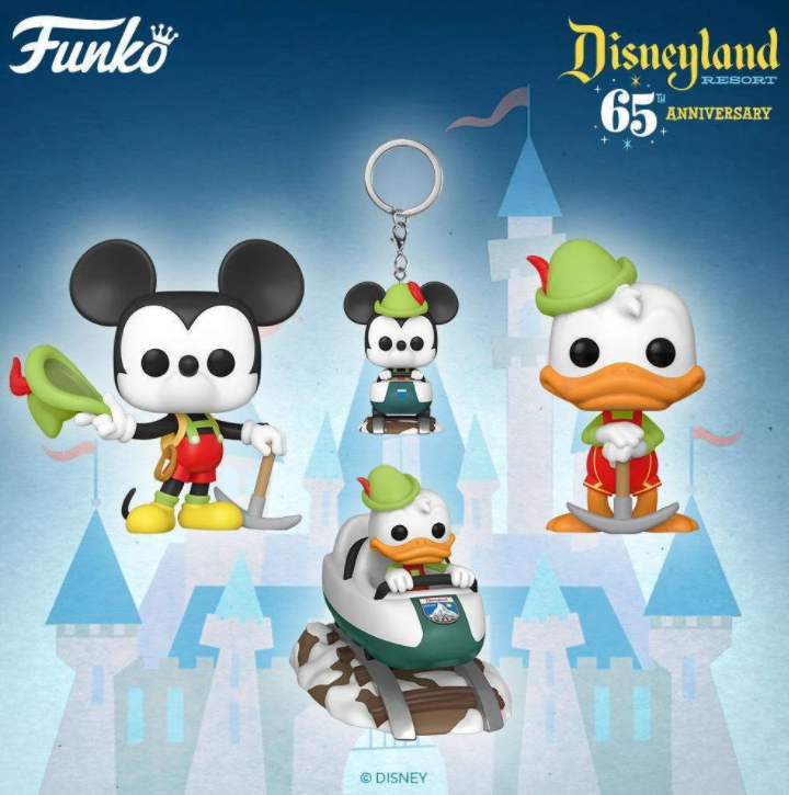 Funko Pop Trains Vinyl Disneyland 65th Anniversary #2 Goofy #4 Pluto #5 Dumbo