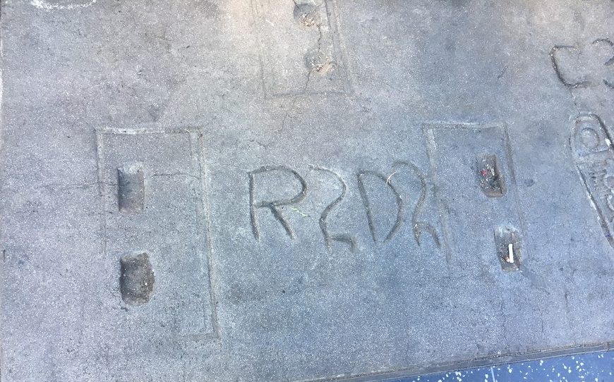 R2D2 footprints, Hollywood, Hollywood, CA