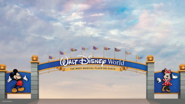 Disney World entrance signs