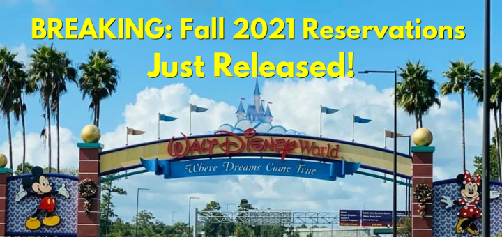 2021 Walt Disney World Reservations