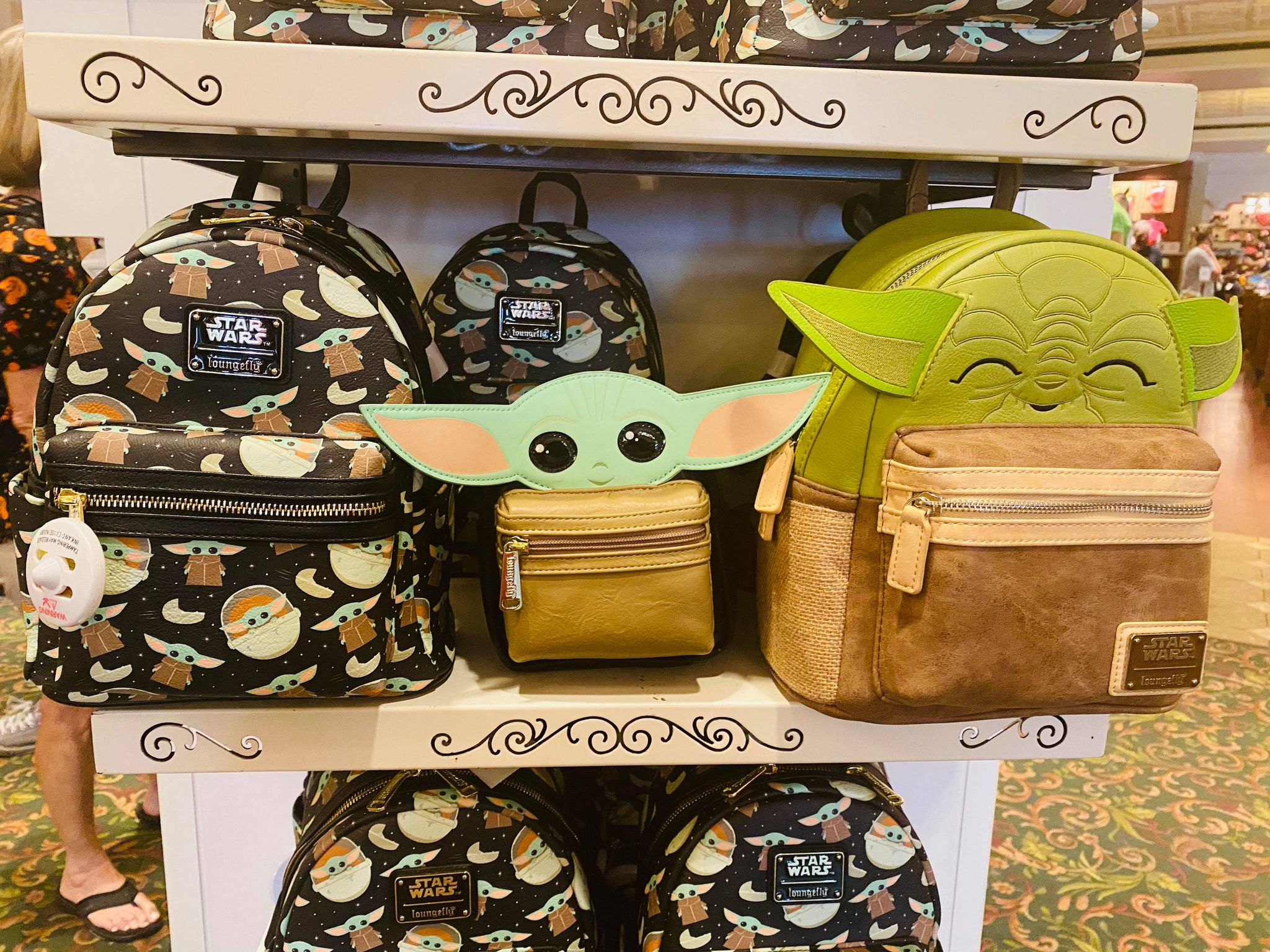 Three New Loungefly Baby Yoda Bags NOW At the Emporium In Magic Kingdom 