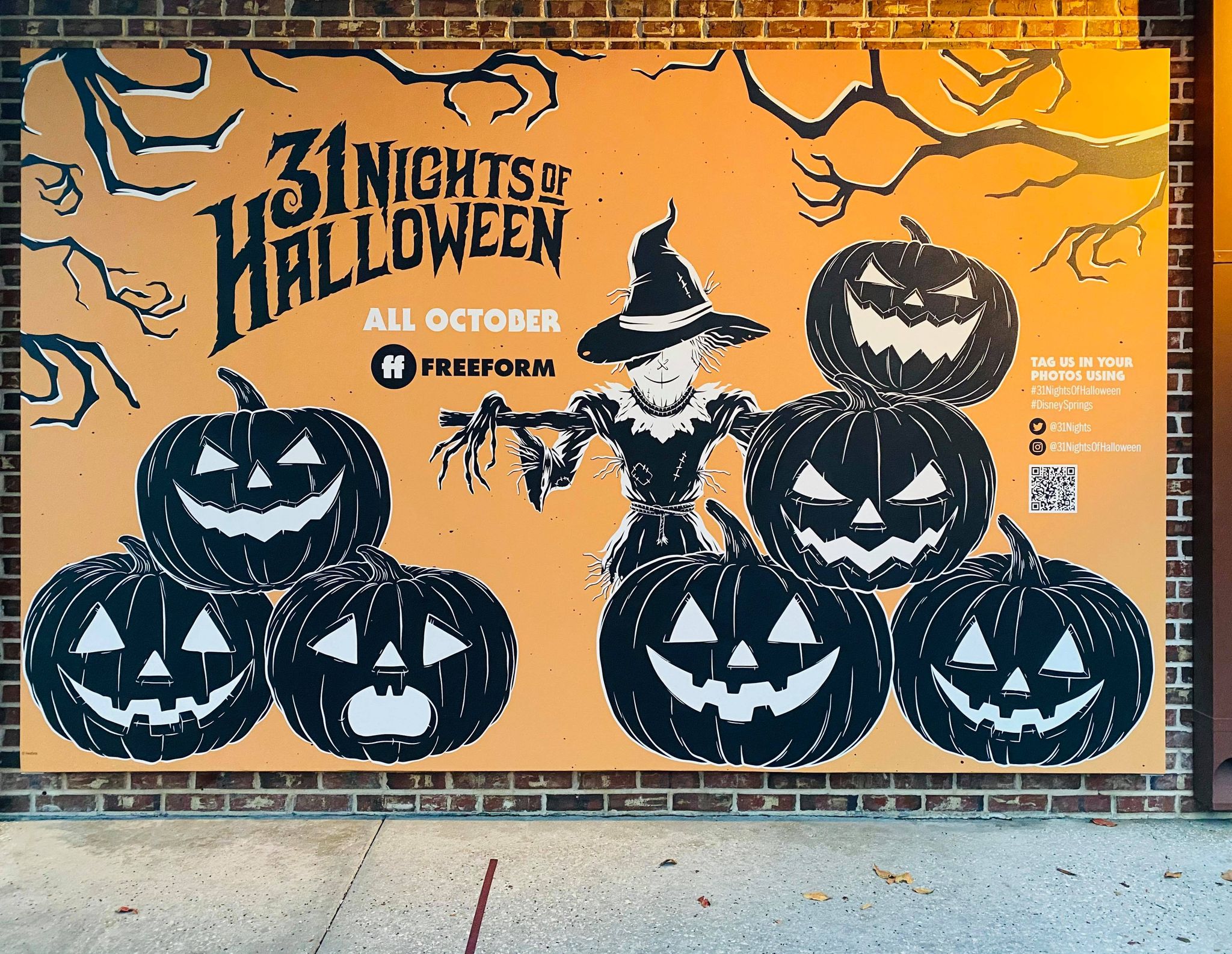 Freeform 31 Nights of Halloween Mural Crops Up at Disney Springs