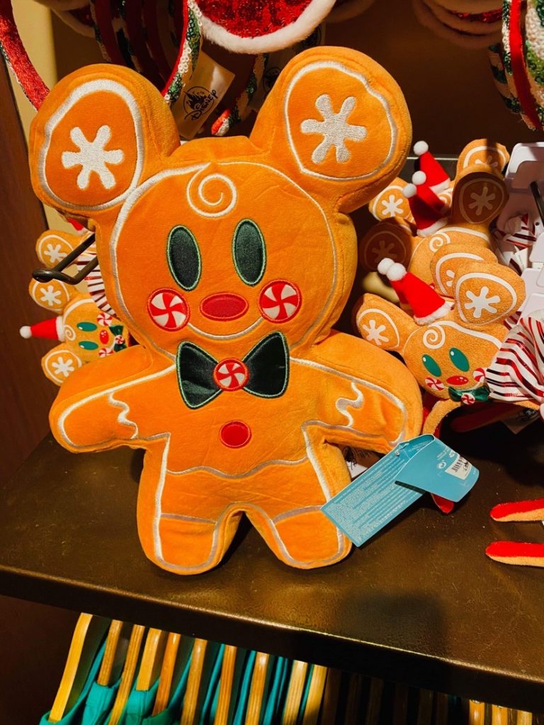 2020 Disney Parks Mickey Mouse Gingerbread Plush Keychain Christmas Holiday NEW 