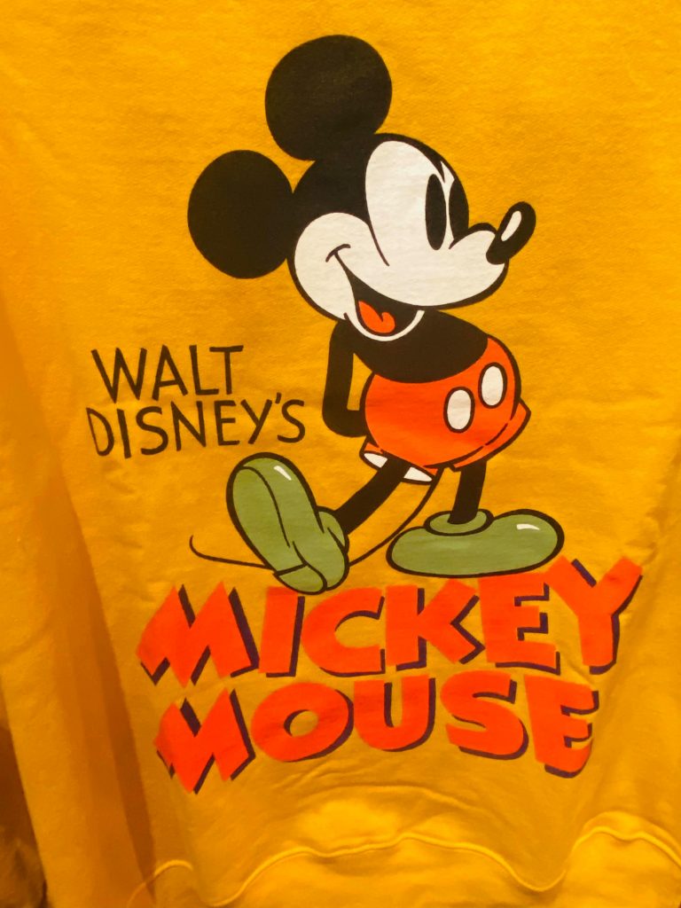 Mickey Mouse Yellow Sweatshirt