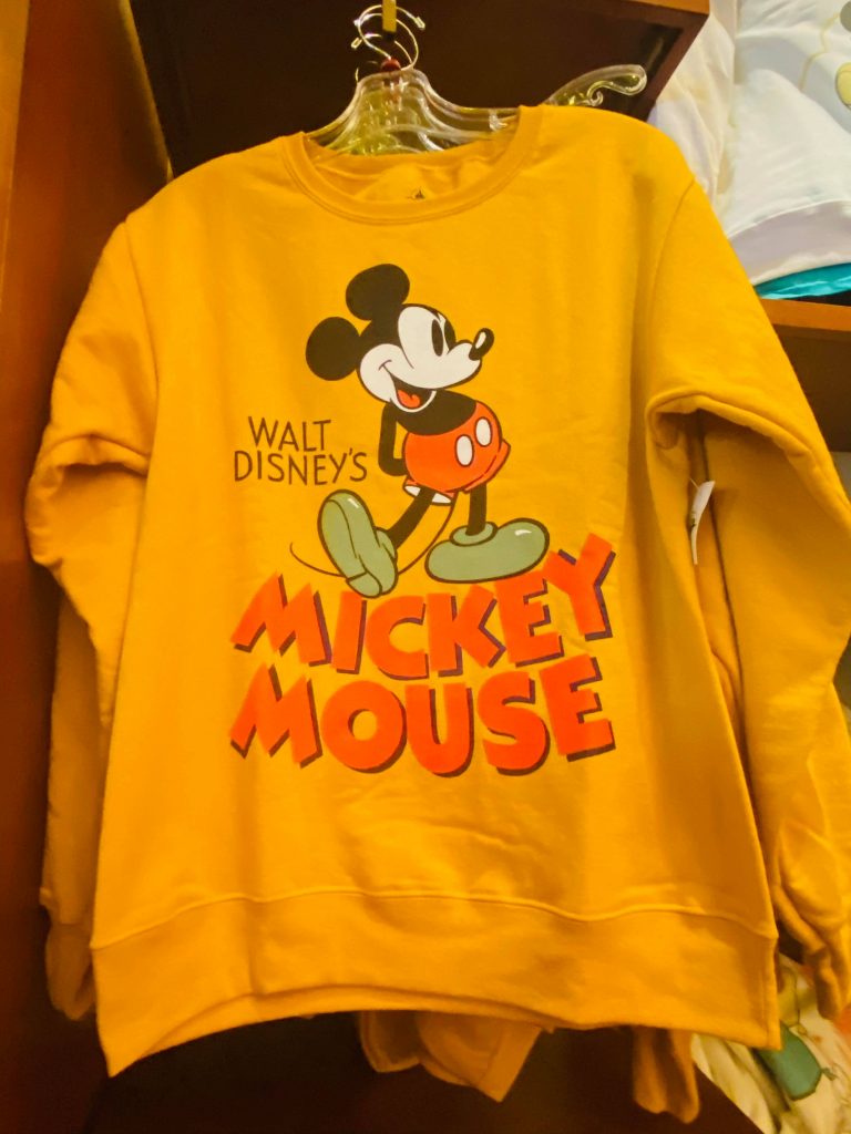 Mickey Mouse Yellow Sweatshirt