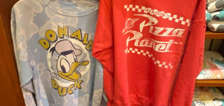 Donald Duck and Pizza Planet Sweatshirts