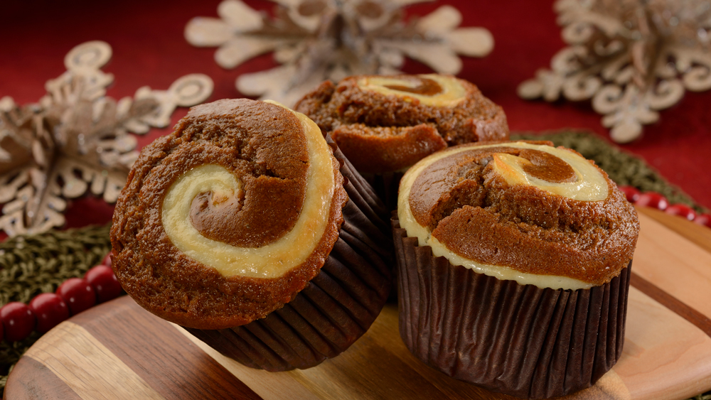 Gingerbread Cream Cheese Muffins