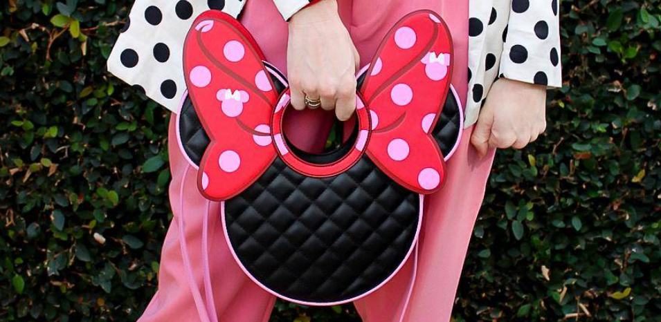 Disney Parks Loungefly Minnie Mouse Purse All About The Bow Red Polka Dot Bow 