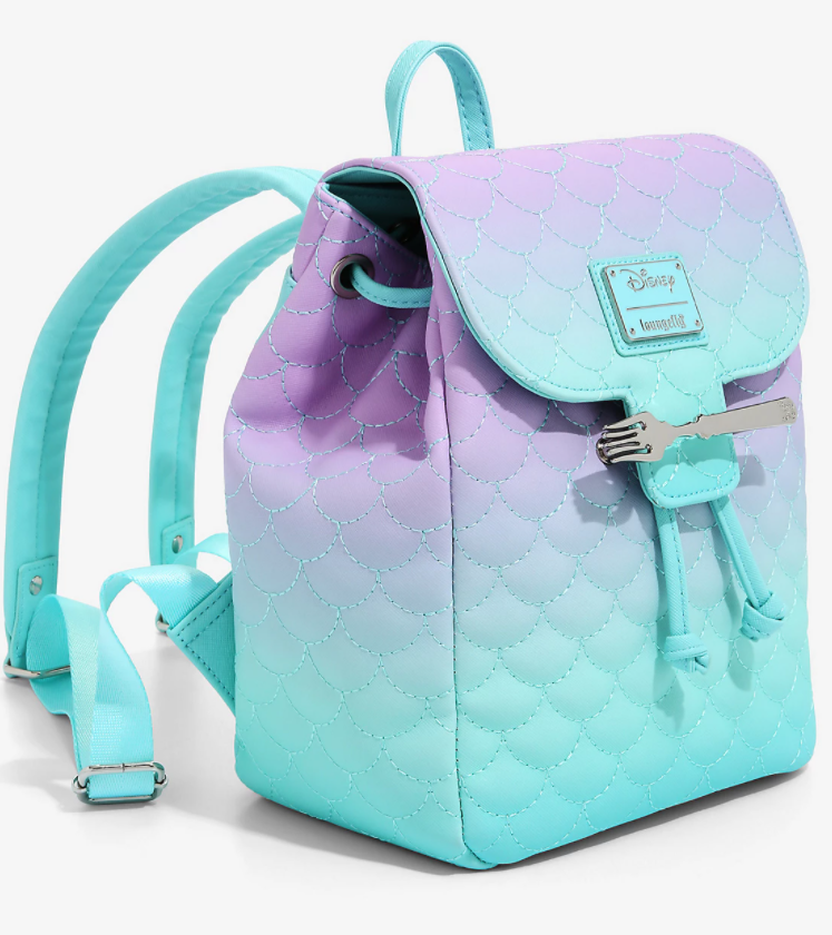 Loungefly's Little Mermaid Ombre Mini Backpack 