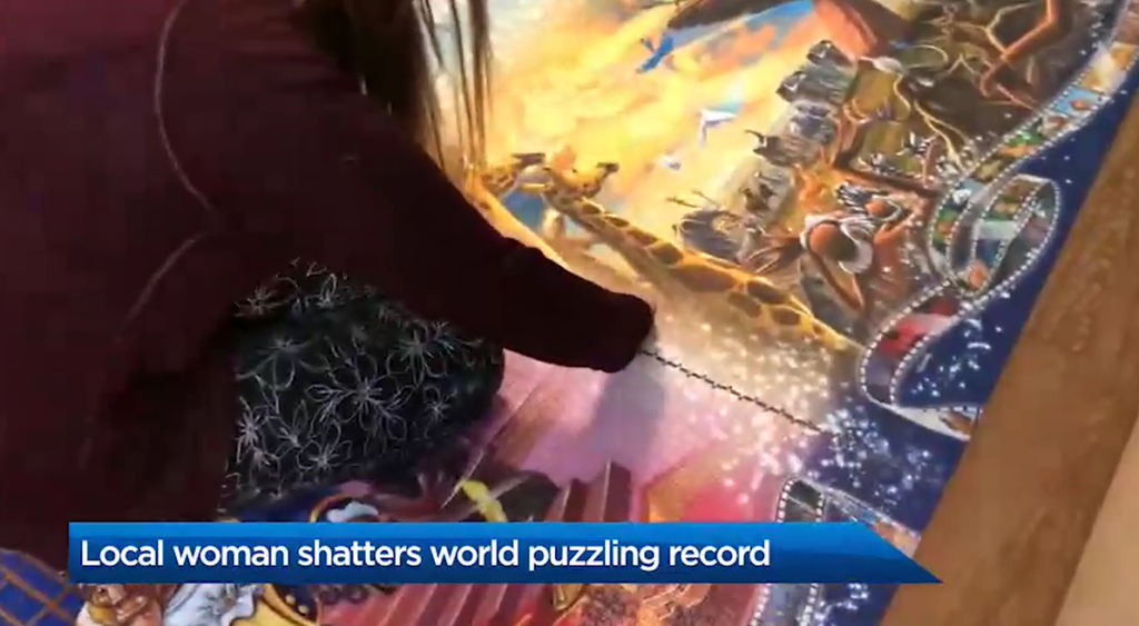 Woman Completes 40,000 Piece Disney Puzzle Setting World Record