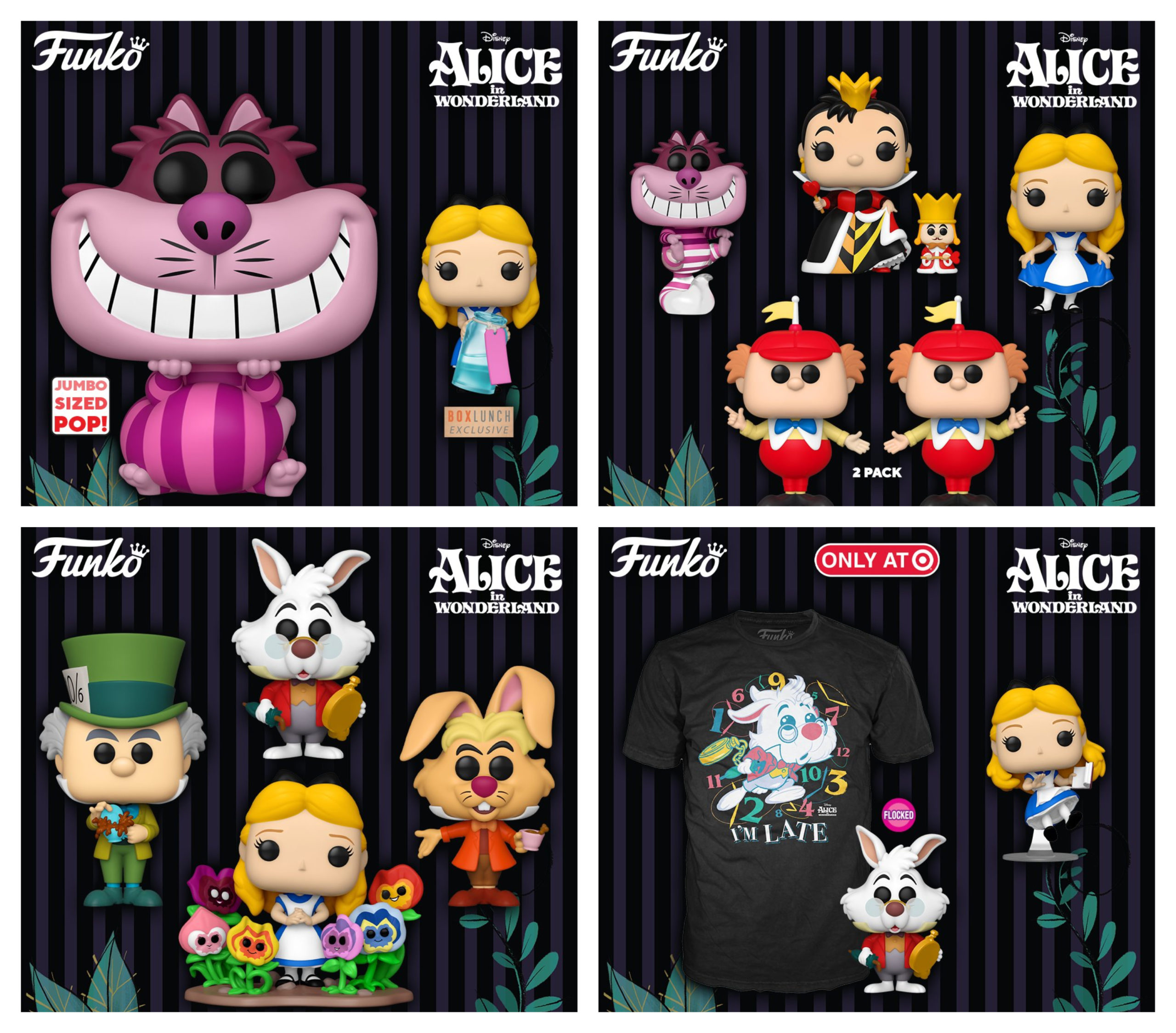Disney S Alice In Wonderland Th Anniversary Funko Pop Vinyls Revealed MickeyBlog Com
