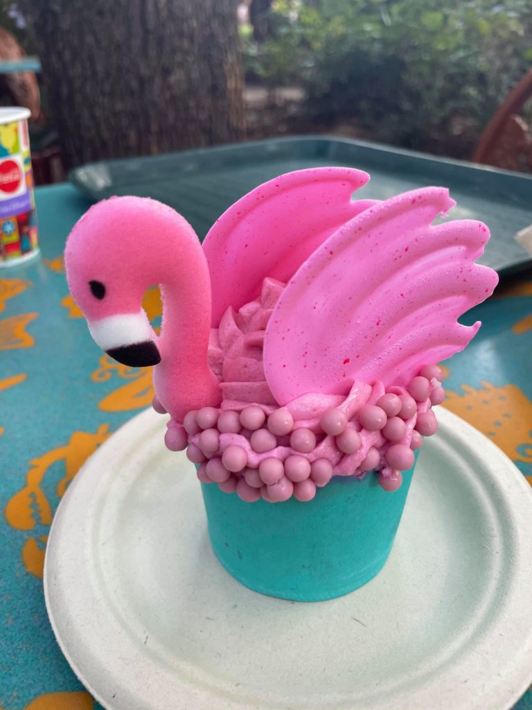 Pink Flamingo Cupcake