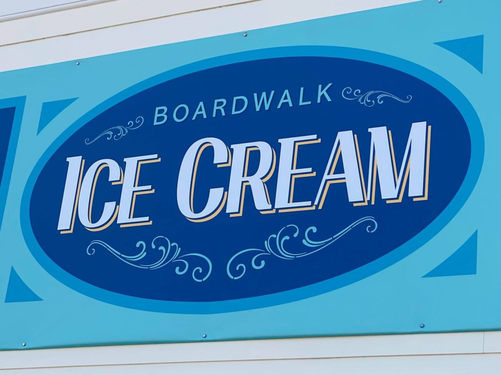 BoardWalk Ice Cream Menu