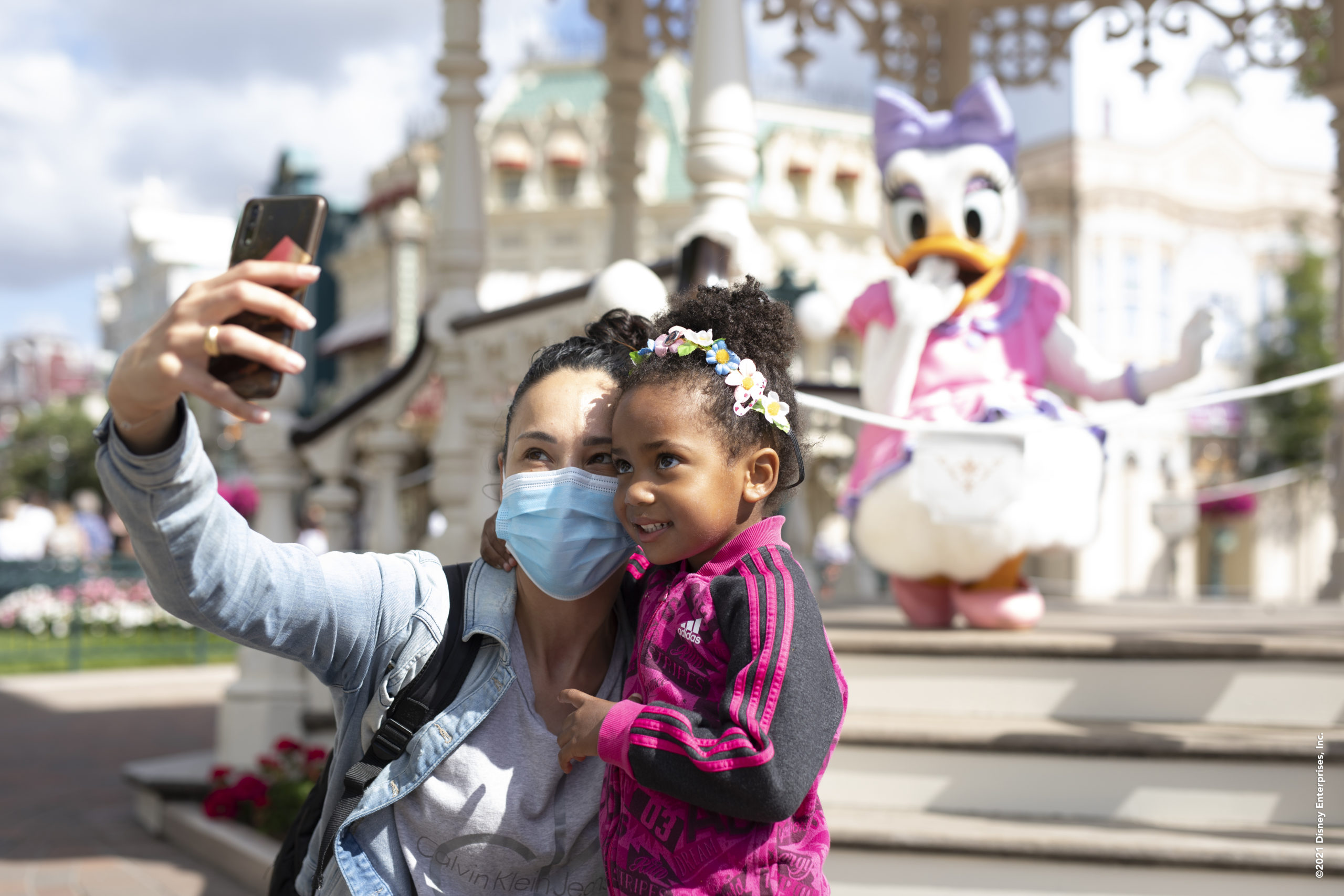 Selfie spot at Disneyland Paris reopening