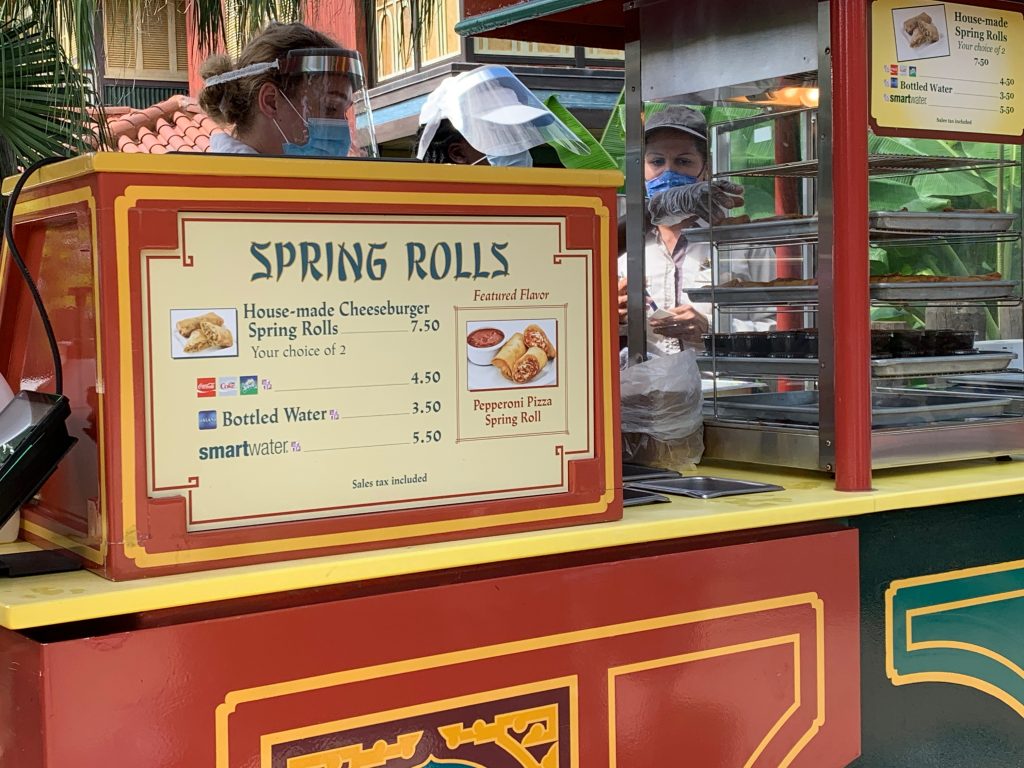 Spring roll Disney snack menu