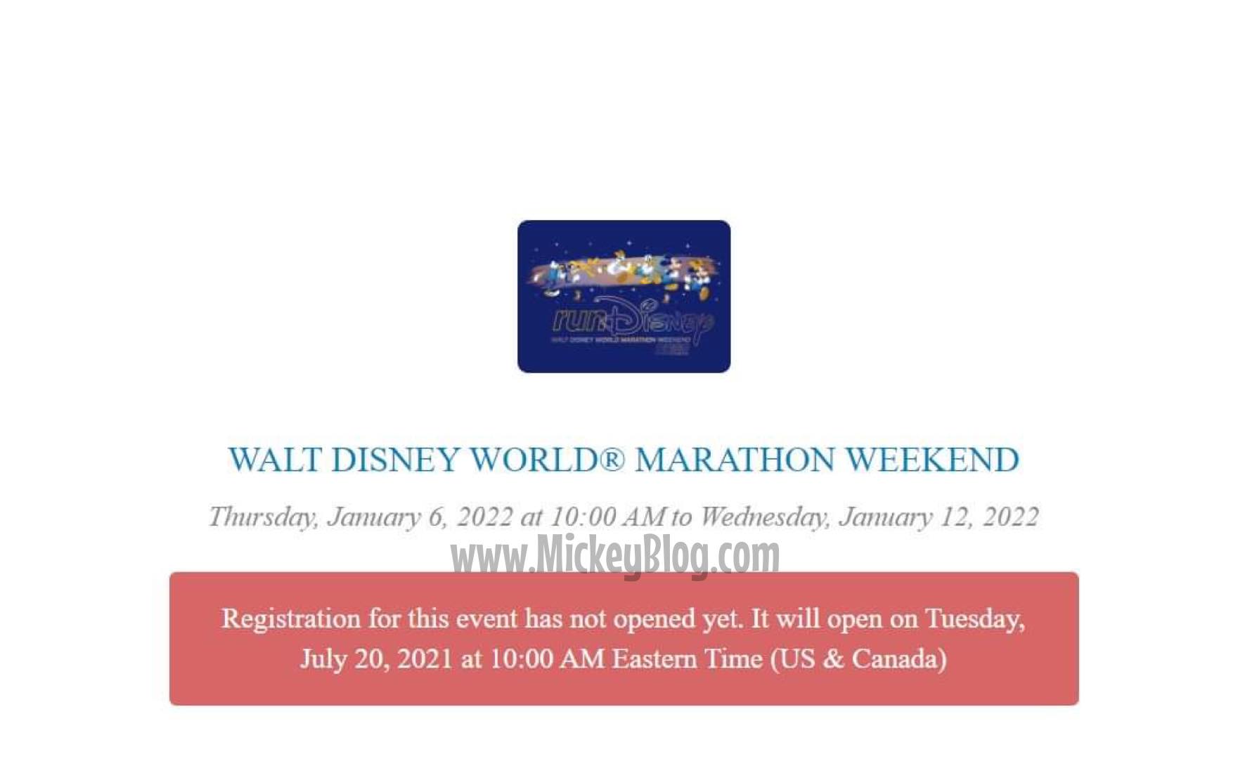 Disney Marathon 2022