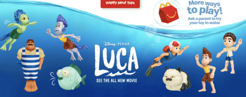 Disney Pixar Luca 2021 McDonald's Happy Meal Toy #8 Massimo Marcovaldo