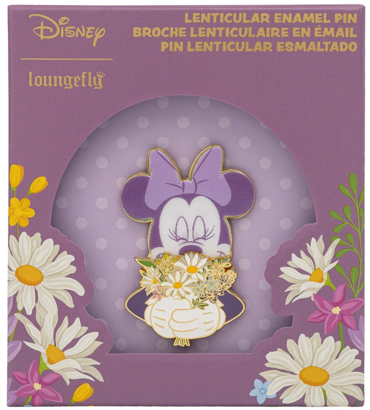 Minnie floral Loungefly pin