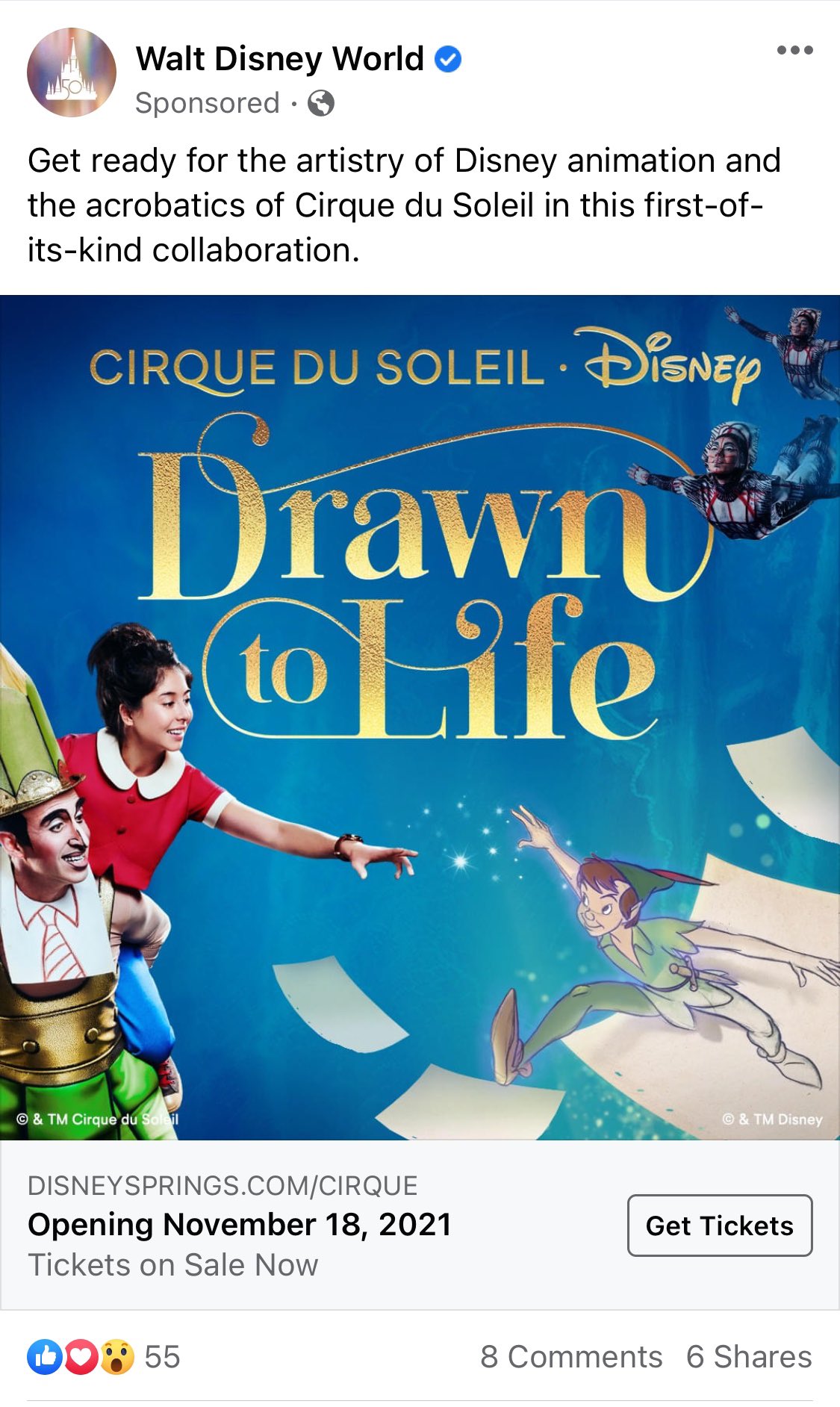 Cirque Disney Drawn to Life